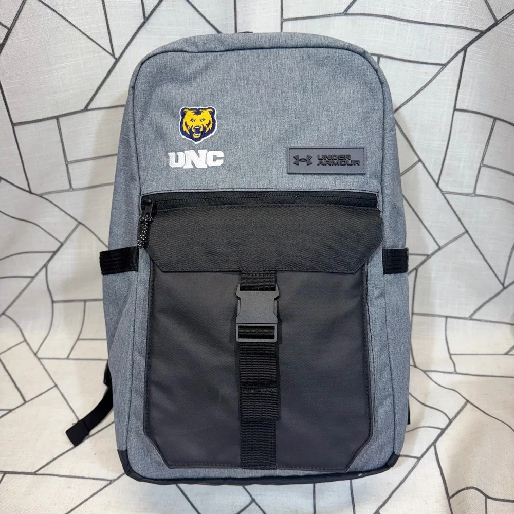 Under Armour Backpack OSFM Grey UNC Bears‎ Laptop Sleeve Buckle Pocket